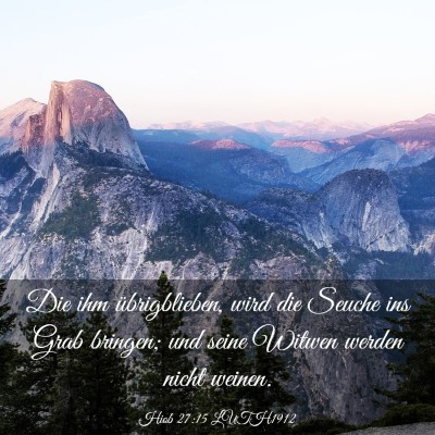 Picture 03 - Hiob 27:15 LUTH1912 - Die ihm übrigblieben, wird die Seuche ins Grab - Bible Verse Picture