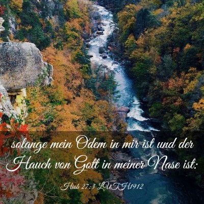 Picture 03 - Hiob 27:3 LUTH1912 - solange mein Odem in mir ist und der Hauch von - Bible Verse Picture