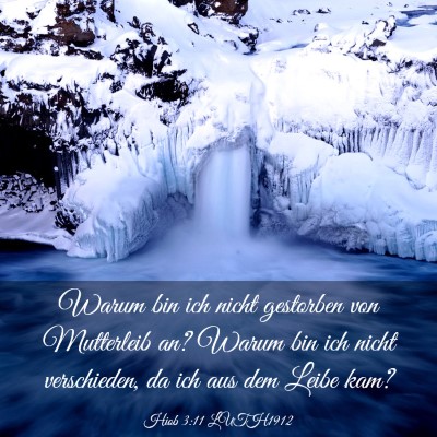 Picture 03 - Hiob 3:11 LUTH1912 - Warum bin ich nicht gestorben von Mutterleib an? - Bible Verse Picture