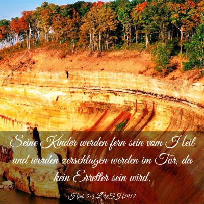 Picture 03 - Hiob 5:4 LUTH1912 - Seine Kinder werden fern sein vom Heil und werden - Bible Verse Picture