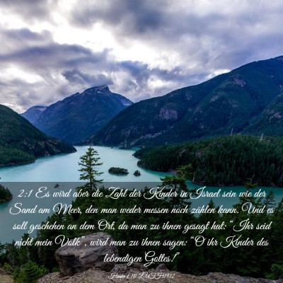 Picture 03 - Hosea 1:10 LUTH1912 - 2:1 Es wird aber die Zahl der Kinder in Israel - Bible Verse Picture