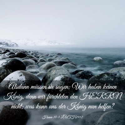 Picture 03 - Hosea 10:3 LUTH1912 - Alsdann müssen sie sagen: Wir haben keinen - Bible Verse Picture