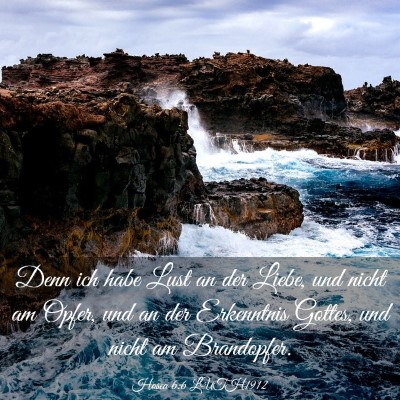 Picture 03 - Hosea 6:6 LUTH1912 - Denn ich habe Lust an der Liebe, und nicht am - Bible Verse Picture