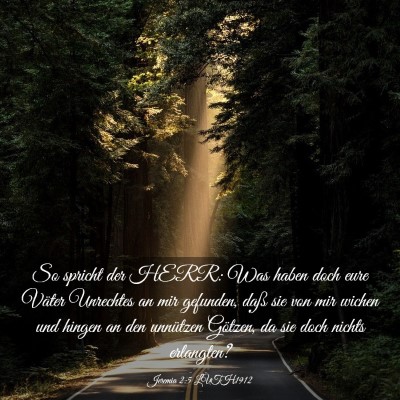 Picture 03 - Jeremia 2:5 LUTH1912 - So spricht der HERR: Was haben doch eure Väter - Bible Verse Picture