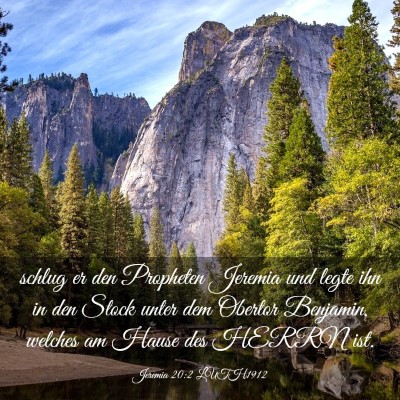 Picture 03 - Jeremia 20:2 LUTH1912 - schlug er den Propheten Jeremia und legte ihn in - Bible Verse Picture