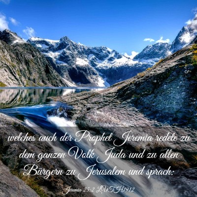 Picture 03 - Jeremia 25:2 LUTH1912 - welches auch der Prophet Jeremia redete zu dem - Bible Verse Picture