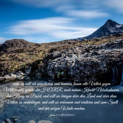 Picture 03 - Jeremia 25:9 LUTH1912 - siehe, so will ich ausschicken und kommen lassen - Bible Verse Picture