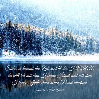 Picture 03 - Jeremia 31:31 LUTH1912 - Siehe, es kommt die Zeit, spricht der HERR, da - Bible Verse Picture