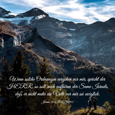 Picture 03 - Jeremia 31:36 LUTH1912 - Wenn solche Ordnungen vergehen vor mir, spricht - Bible Verse Picture