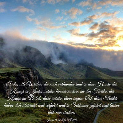 Picture 03 - Jeremia 38:22 LUTH1912 - Siehe, alle Weiber, die noch vorhanden sind in - Bible Verse Picture