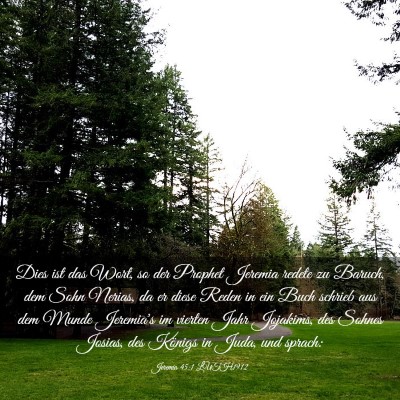 Picture 03 - Jeremia 45:1 LUTH1912 - Dies ist das Wort, so der Prophet Jeremia redete - Bible Verse Picture