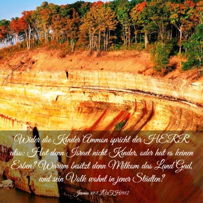 Picture 03 - Jeremia 49:1 LUTH1912 - Wider die Kinder Ammon spricht der HERR also: Hat - Bible Verse Picture