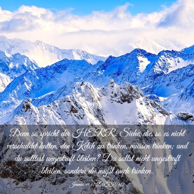 Picture 03 - Jeremia 49:12 LUTH1912 - Denn so spricht der HERR: Siehe, die, so es nicht - Bible Verse Picture
