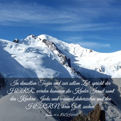 Picture 03 - Jeremia 50:4 LUTH1912 - In denselben Tagen und zur selben Zeit, spricht - Bible Verse Picture