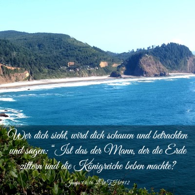 Picture 03 - Jesaja 14:16 LUTH1912 - Wer dich sieht, wird dich schauen und betrachten - Bible Verse Picture