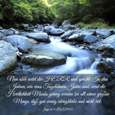 Picture 03 - Jesaja 16:14 LUTH1912 - Nun aber redet der HERR und spricht: In drei - Bible Verse Picture