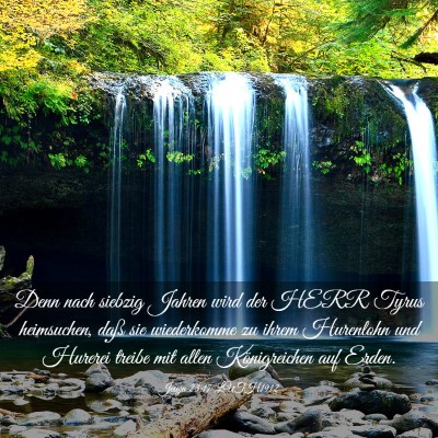 Picture 03 - Jesaja 23:17 LUTH1912 - Denn nach siebzig Jahren wird der HERR Tyrus - Bible Verse Picture