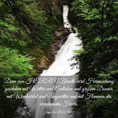Picture 03 - Jesaja 29:6 LUTH1912 - Denn vom HERRN Zebaoth wird Heimsuchung geschehen - Bible Verse Picture