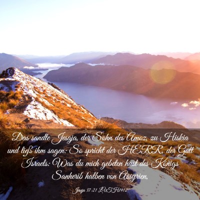 Picture 03 - Jesaja 37:21 LUTH1912 - Das sandte Jesaja, der Sohn des Amoz, zu Hiskia - Bible Verse Picture