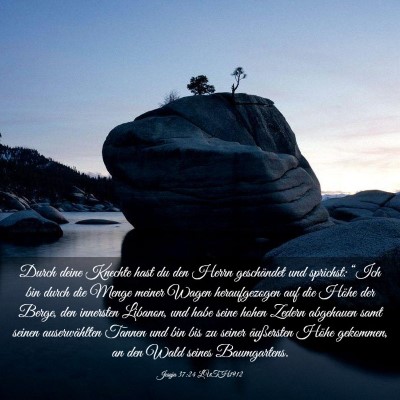 Picture 03 - Jesaja 37:24 LUTH1912 - Durch deine Knechte hast du den Herrn geschändet - Bible Verse Picture