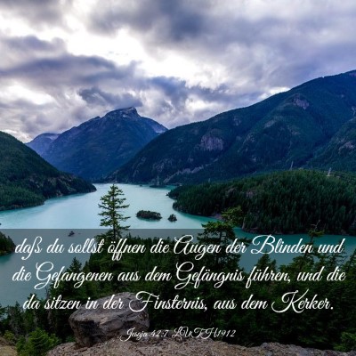 Picture 03 - Jesaja 42:7 LUTH1912 - daß du sollst öffnen die Augen der Blinden und - Bible Verse Picture