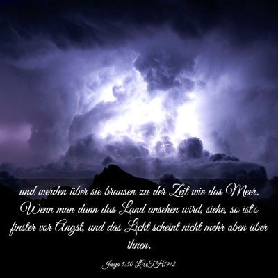 Picture 03 - Jesaja 5:30 LUTH1912 - und werden über sie brausen zu der Zeit wie das - Bible Verse Picture