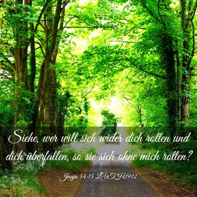 Picture 03 - Jesaja 54:15 LUTH1912 - Siehe, wer will sich wider dich rotten und dich - Bible Verse Picture