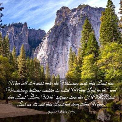 Picture 03 - Jesaja 62:4 LUTH1912 - Man soll dich nicht mehr die Verlassene noch dein - Bible Verse Picture