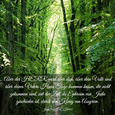 Picture 03 - Jesaja 7:17 LUTH1912 - Aber der HERR wird über dich, über dein Volk - Bible Verse Picture
