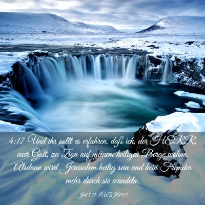 Picture 03 - Joel 3:17 LUTH1912 - 4:17 Und ihr sollt es erfahren, daß ich, der - Bible Verse Picture