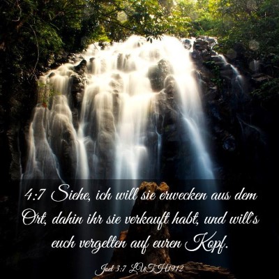Picture 03 - Joel 3:7 LUTH1912 - 4:7 Siehe, ich will sie erwecken aus dem Ort, - Bible Verse Picture