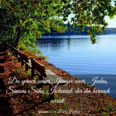 Picture 03 - Johannes 12:4 LUTH1912 - Da sprach seiner Jünger einer, Judas, Simons - Bible Verse Picture
