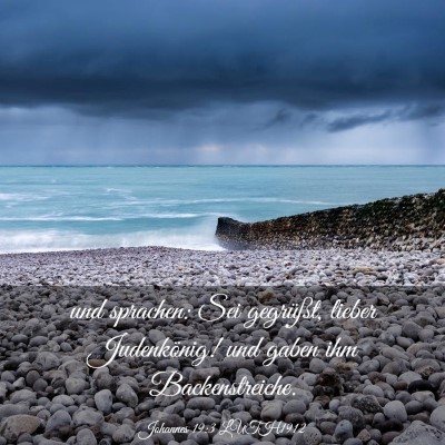 Picture 03 - Johannes 19:3 LUTH1912 - und sprachen: Sei gegrüßt, lieber Judenkönig! - Bible Verse Picture