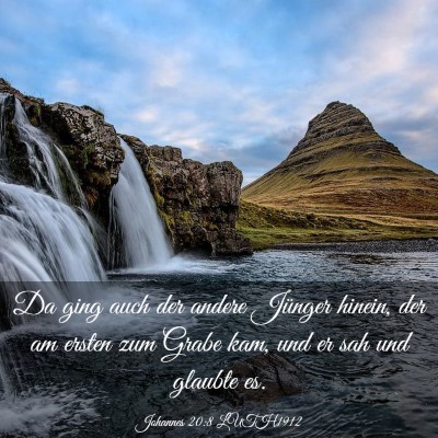 Picture 03 - Johannes 20:8 LUTH1912 - Da ging auch der andere Jünger hinein, der am - Bible Verse Picture