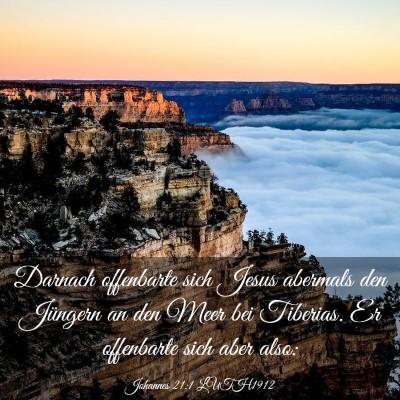 Picture 03 - Johannes 21:1 LUTH1912 - Darnach offenbarte sich Jesus abermals den - Bible Verse Picture