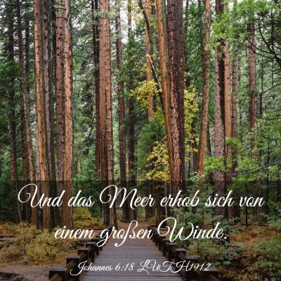 Picture 03 - Johannes 6:18 LUTH1912 - Und das Meer erhob sich von einem großen - Bible Verse Picture