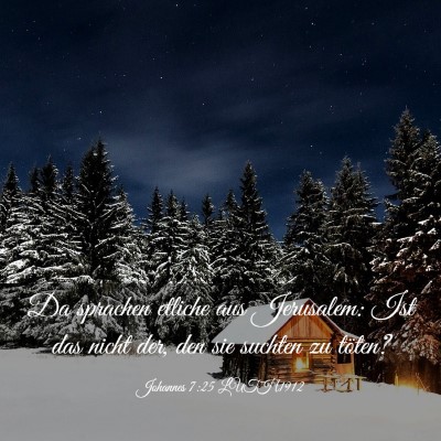 Picture 03 - Johannes 7:25 LUTH1912 - Da sprachen etliche aus Jerusalem: Ist das nicht - Bible Verse Picture