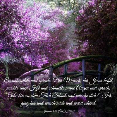 Picture 03 - Johannes 9:11 LUTH1912 - Er antwortete und sprach: Der Mensch, der Jesus - Bible Verse Picture