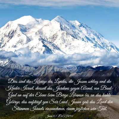 Picture 03 - Josua 12:7 LUTH1912 - Dies sind die Könige des Landes, die Josua - Bible Verse Picture