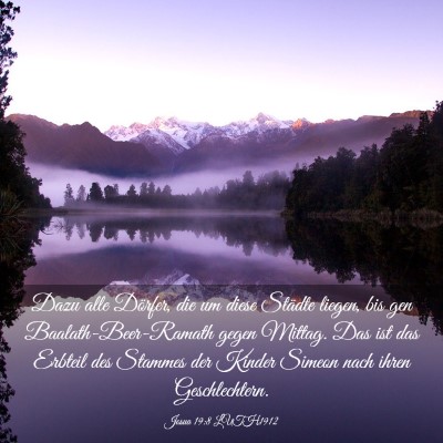 Picture 03 - Josua 19:8 LUTH1912 - Dazu alle Dörfer, die um diese Städte liegen, - Bible Verse Picture