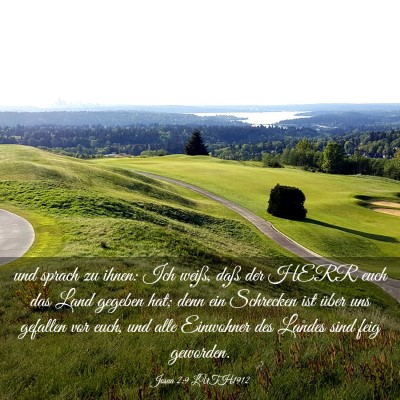 Picture 03 - Josua 2:9 LUTH1912 - und sprach zu ihnen: Ich weiß, daß der HERR - Bible Verse Picture