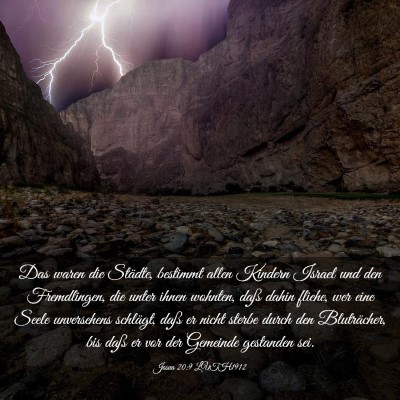 Picture 03 - Josua 20:9 LUTH1912 - Das waren die Städte, bestimmt allen Kindern - Bible Verse Picture
