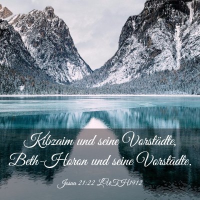 Picture 03 - Josua 21:22 LUTH1912 - Kibzaim und seine Vorstädte, Beth-Horon und - Bible Verse Picture