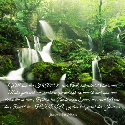 Picture 03 - Josua 22:4 LUTH1912 - Weil nun der HERR, euer Gott, hat eure Brüder - Bible Verse Picture