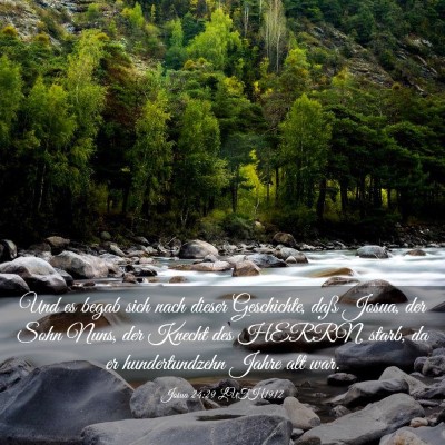 Picture 03 - Josua 24:29 LUTH1912 - Und es begab sich nach dieser Geschichte, daß - Bible Verse Picture