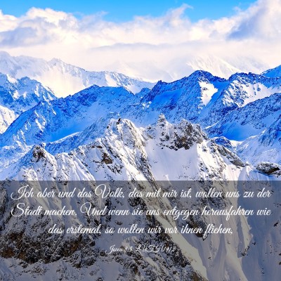 Picture 03 - Josua 8:5 LUTH1912 - Ich aber und das Volk, das mit mir ist, wollen - Bible Verse Picture