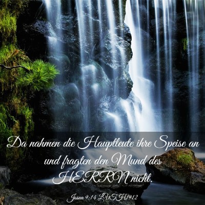 Picture 03 - Josua 9:14 LUTH1912 - Da nahmen die Hauptleute ihre Speise an und - Bible Verse Picture