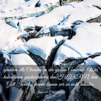 Picture 03 - Josua 9:19 LUTH1912 - sprachen alle Obersten zu der ganzen Gemeinde: - Bible Verse Picture