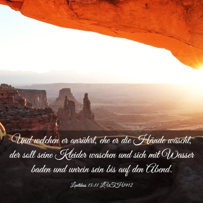 Picture 03 - Levitikus 15:11 LUTH1912 - Und welchen er anrührt, ehe er die Hände - Bible Verse Picture