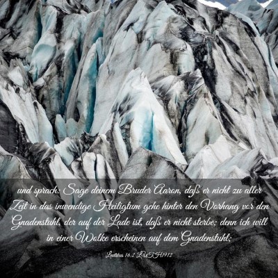 Picture 03 - Levitikus 16:2 LUTH1912 - und sprach: Sage deinem Bruder Aaron, daß er - Bible Verse Picture